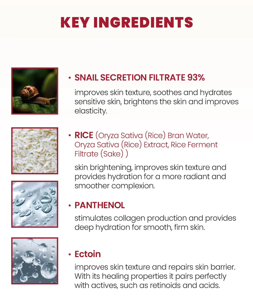 K Secret Seoul 1988 Cream: Snail Mucin 93% + Rice