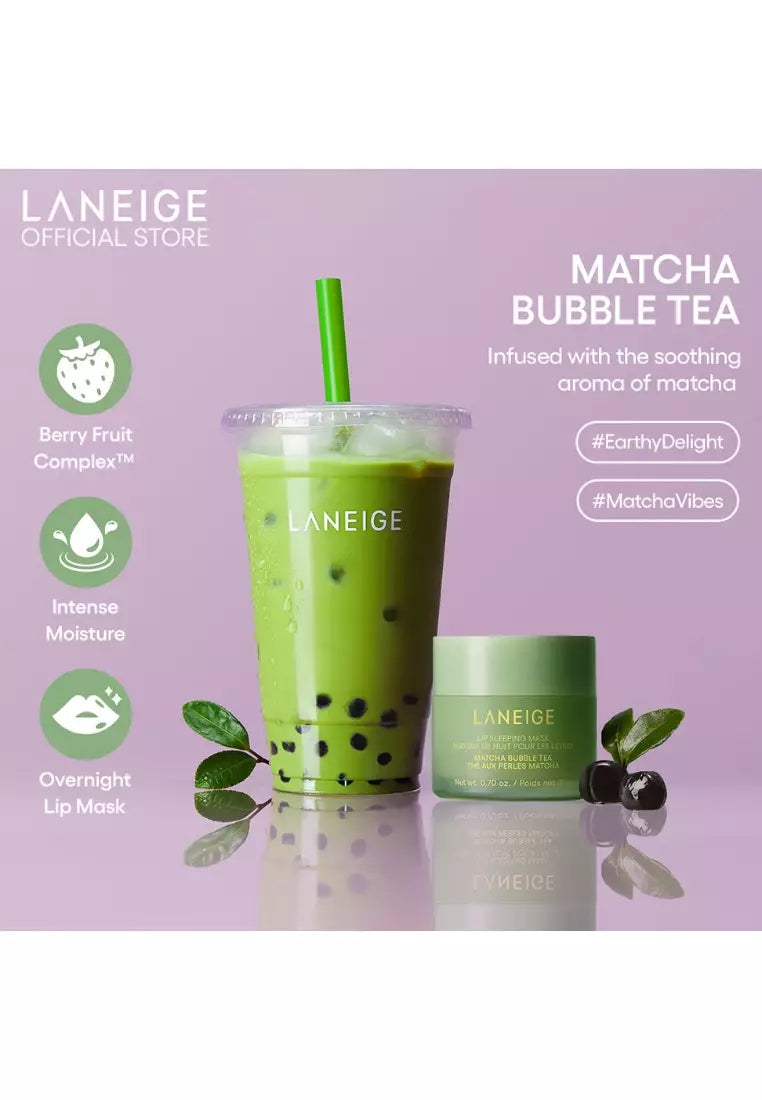 Laneige Lip Sleeping Mask Matcha Bubble Tea