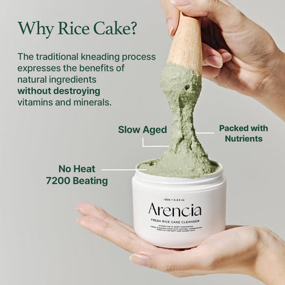 Arencia Fresh Green Rice Mochi Cleanser 120g - Korean Skincare