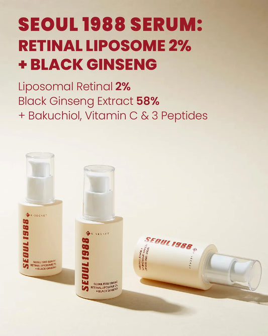 K - Secret Seoul 1988 Serum: Retinal Liposome 2%+ Black Ginseng 30ml